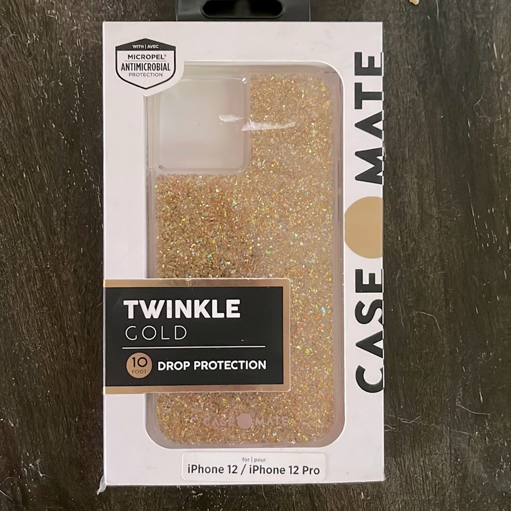 Twinkle gold NWT unopened vase mate iPhone 12 / iPhone 12 Pro case